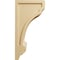 Ekena Millwork 4 3/4"W x 6"D x 12"H Diane Recessed Wood Corbel, Alder CORW05X06X12DIAL - alternate 3
